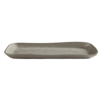 American Metalcraft Crave Collection Shadow Gray Rectangular Melamine Platter, 12 x 7 1/8 x 1 Inch