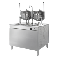 Cleveland Range 24-Inch Direct Steam Kettle on Modular Base with One 6-Gallon Steam-Jacketed Kettle