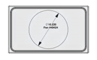 Vollrath Miramar Single Size Template Adapter Plate for 10-Inch French Omelet Pan