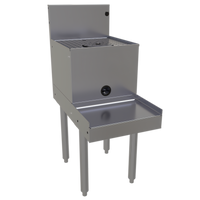 14-Inch Wide Freestanding Drainboard Blender Station with Rinser Faucet