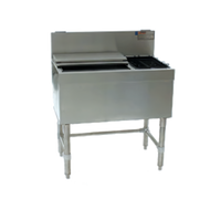 Eagle Group Spec-Bar 30 Inch Wide Combo Ice Bin/Bottle Unit with Left 6-Bottle Compartment