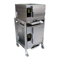 AccuTemp Evolution Two-Compartment Connectionless Boilerless Convection Steamer, 3-Pan Top / 6-Pan Bottom, Electric, 208V