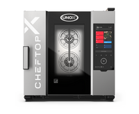 UNOX CHEFTOP-X Half-Size Electric Combi Oven, Left-to-Right Door Opening, 6-Pan Capacity