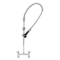 T&S Brass EasyInstall Deck Mount Pre-Rinse Unit with 8 Inch Adjustable Centers and 0.65 GPM Spray Valve