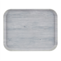 Cambro Décor Series Camtray Rectangular Fiberglass Cafeteria Tray, 20 x 15, Stonewash Gray