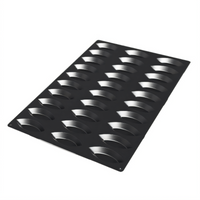 Silikomart Boat-Shaped Silicone Mold, 30-Cavity, 1/2-Ounce Portions