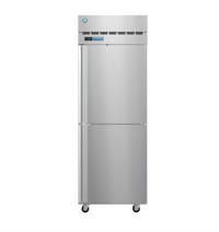 Hoshizaki Steelheart One-Section Pass-Thru Refrigerator, 24.2 Cu. Ft., Half-Height Solid Doors, Top-Mount Self-Contained