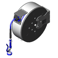 Enclosed Epoxy-Coated Retractable Hose Reel with 3/8