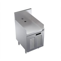 Krowne Royal Series Stainless Steel Underbar POS Cabinet with Locking Louvered Door, 18