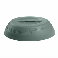 Cambro Shoreline Low Profile Insulated Dome Cover for 9-Inch Plate, Meadow
