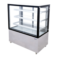 48-Inch Square Glass Full-Service Refrigerated Bakery Display Case, Floor Model