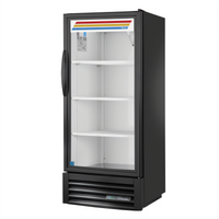 True One-Section Glass Door Refrigerated Merchandiser, Standard Look Version 01, Low-E Hinged Door, 115V