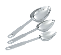 Vollrath Oval Stainless Steel Measuring Scoop/Cup Set, 1/8, 1/4, and 1/2 Cup, 3-Piece