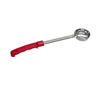 2 oz. Solid Portion Control Ladle with Red Plastic Handle