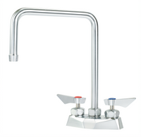 Krowne Diamond Series 4-Inch Center Deck Mount Faucet with 8-1/2-Inch Double Bend Gooseneck Spout