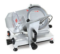 Omcan USA 9-Inch Manual Gravity Feed Meat Slicer, 110V, Belt Drive