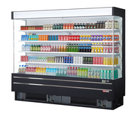 Turbo Air Vertical Air Curtain Full-Height Open Display Merchandiser, 42.6 Cu. Ft., 8 Shelves, R-290