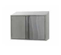 Eagle Group 36-Inch Wall-Mounted Stainless Steel Cabinet with Hinged Doors and Fixed Shelf