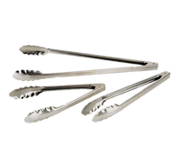 Admiral Craft 9-1/2 Inch Extra-Heavy Stainless Steel Utility Tongs