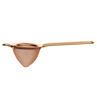 Barfly 3-1/2-Inch Fine-Mesh Copper-Plated Stainless Steel Mesh Strainer with Front Rest Loop