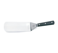 Mundial 6-Inch x 3-Inch Square-End Turner with Stainless Steel Blade and Black Wood Handle