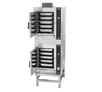 Groen HyperSteam 2-Compartment Pressureless Gas Convection Steamer with Stand, 10-Pan Capacity