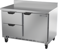 Beverage-Air WTRD48AHC-2-FIP 48-Inch Two-Section Worktop Refrigerator with 2 Drawers and 1 Door