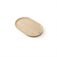 American Metalcraft Lyselle Collection Oval Maple Wood Serving Board, 18-1/8 x 11-3/8 x 3/4 Inch