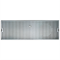 20-Inch Surface Mount Stainless Steel Drip Tray with Perforated Grill