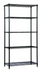 Thumbnail image #1 for Quantum 5-Shelf Stationary Wire Shelving Starter Kit, 60 in. W x 14 in. D x 86 in. H, Black Epoxy
