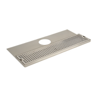 24-Inch Surface-Mount Stainless Steel Drip Tray Trough with Tower Plate