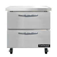 Continental Refrigerator SWF32N-D 32 Inch One-Section Work Top Freezer with Drawers