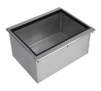 Advance Tabco Bar King Supreme Drop-In Insulated Ice Bin with Sliding Cover, 50 lb Capacity