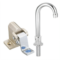 OptiFlow Lead-Free Single Pedal Foot Valve Kit with Deck-Mounted 3-1/2 Inch Gooseneck Spout