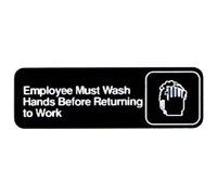 Vollrath 4530 Health Signage & Messaging