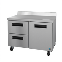 Hoshizaki Steelheart 48-Inch Two-Section Worktop Refrigerator with One Door and Two Drawers