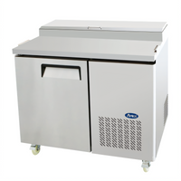 Atosa 44-Inch One-Section Refrigerated Pizza Prep Table with Solid Door