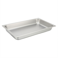 Winco Full-Size Solid Steam Table Pan, 2-1/2 Inch Deep, 25-Gauge 18/8 Stainless Steel