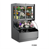 Structural Concepts Allure FC2DR Self-Service Refrigerated Combination Merchandiser, Remote DX, 50-3/4 Inch Wide