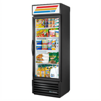 True One-Section Glass Door Merchandiser Refrigerator with Bottom-Mounted Self-Contained Refrigeration