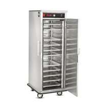 FWE TST-19 Mobile Slim-Line Heated Holding Cabinet, 13 Tray Slide Pairs, Stainless Steel