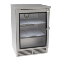 24-Inch Wide Single-Section Refrigerated Back Bar Storage Cabinet with Locking Solid Door