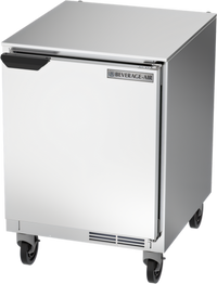 Beverage-Air UCR24HC One-Section Undercounter Refrigerator, 24-Inch Wide, Solid Door, Shallow Depth