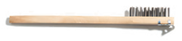 Carlisle 20-Inch Wood-Handle Scratch Brush and Scraper with Carbon Steel Bristles