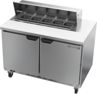 Beverage-Air SPE48HC-10 Two-Section 48-Inch Sandwich Top Refrigerated Prep Table