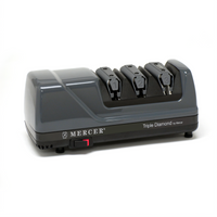 Mercer Culinary Triple Diamond 3-Stage Electric Knife Sharpener with Diamond Abrasives