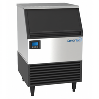 Lunar Ice LUIM-210 Self-Contained Air-Cooled Full Dice Ice Machine with 88 lb Built-In Storage Bin