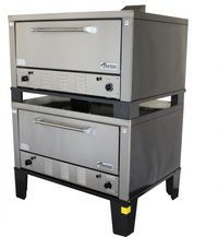 Peerless CW52P Double-Stacked Gas Deck Pizza Oven, 50-Inch Footprint