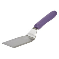 Winco Hamburger Turner with 5-1/8 x 2-7/8 Inch Stainless Steel Blade and Purple Polypropylene Handle