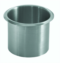 Krowne Silver Series Stainless Steel Open Waste Chute for 6-1/2-Inch Cutout